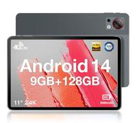 DOOGEE T30SE Tablette 11 Pouces, Android 14 Tablette Tactile 8580mAh 9GB+128GB ROM(TF 1TB) Octa Core 4G LTE +5G WiFi Tablet PC,2.4K IPS Écran/13MP+5MP/OTG