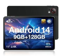 DOOGEE T30SE Tablette 11 Pouces, Android 14 Tablette Tactile 8580mAh 9GB+128GB ROM(TF 1TB) Octa Core 4G LTE +5G WiFi Tablet PC,2.4K IPS Écran/13MP+5MP/OTG TABG6 Max VIP