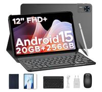 DOOGEE T36 Tablette avec Clavier Android 15, 2025 Tablette 12 Pouces 20 Go + 256 Go / 2 to Tablette avec SIM, Tablette Tactile 8800 mAh, Tablette Gaming Octa-Core avec Stylo/Clavier/Souris/Etui