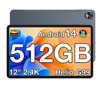 DOOGEE T40 Pro Tablette Android 14,10800mAh 20Go+512Go Gris