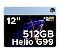 DOOGEE T40PRO Tablette avec Carte SIM Helio G99,Tablette 12 Pouces 20GO RAM 512GO ROM(TF 2TB),Tablette Android Batterie de 10800mAh,Écran 2.4K/16MP+8MP/4 Haut-Parleur/7.6mm Corps/Double SIM/GPS