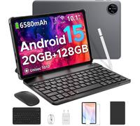 DOOGEE Tab A9 Pro Android 15 Tablette avec Clavier 10"" 20Go+128Go Quad Core Tablette Tactile WiFi 5G Double Haut-parleurs - Gris
