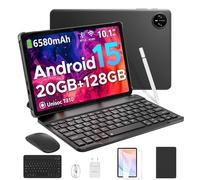 DOOGEE Tab A9 Pro Android 15 Tablette avec Clavier, Tablette 10 Pouces 20GB+128GB/2TB Expand,Quad Core,Batterie 6580mAh,Tablette Tactile 1280x800 IPS HD,WiFi 5G,Double Haut-parleurs,Double Caméra