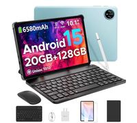 DOOGEE Tab A9 Pro Android 15 Tablette avec Clavier, Tablette 10 Pouces 20GB+128GB/2TB Expand,Quad Core,Batterie 6580mAh,Tablette Tactile 1280x800 IPS HD,WiFi 5G,Double Haut-parleurs,Double Caméra