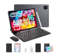 DOOGEE Tab A9 Pro Android 16 Tablette avec Clavier, 10 Pouces 20GB+128GB/2TB Batterie 6580mAh, Tablette Tactile Unisoc T310 Octa-Core Tablette Gaming, 8MP+5MP WiFi 2.4G 5G Bluetooth