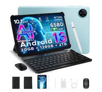 DOOGEE Tab A9 Pro Android 16 Tablette avec Clavier 5G WiFi Tablette Tactile 20Go+128Go Tablette 10 Pouces 6580mAh Quad Core-Bleu