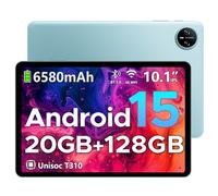 DOOGEE Tab A9 Pro Tablette 10 Pouces, Tablette Android 15, 20Go Ram+128Go Rom(2To TF),Tablette Tactile avec Batterie 6580mAh, Octa-Core 2.0Ghz, 8MP+5MP Caméra, BT5.0/Face ID, Bleu