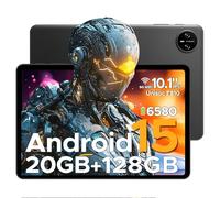 DOOGEE Tab A9 Pro Tablette 10 Pouces, Tablette Android 15, 20Go Ram+128Go Rom(2To TF),Tablette Tactile avec Batterie 6580mAh, Octa-Core 2.0Ghz, 8MP+5MP Caméra, BT5.0/Face ID, Noir
