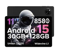 DOOGEE Tab A9 Pro+ Tablette 11 pouces Android 15 30 Go RAM + 128 Go ROM, 2 To, octa-core avec écran HD 90 Hz, 8580 mAh et connectivité Wi-Fi 5G compatible Widevine L1 - Noir