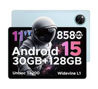 DOOGEE Tab A9 Pro+ Tablette Android 15 11 pouces, 30 Go + 128 Go, 2 To, octa-core, écran HD 90 Hz, batterie 8580 mAh, 5G Wi-Fi, Widevine L1, double haut-parleur et déverrouillage par reconnaissance fa