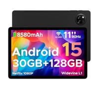 DOOGEE TAB A9 PRO+ Tablette 11 pouces Android 15, 30 Go+ 128 Go, Batterie 8580 mAh, Caméra 13 MP,WIFI,Déverrouillage Facial - Noir