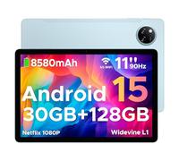 DOOGEE Tab A9 Pro+ Tablette Android 15, Tablette 11 Pouces, 30GB RAM+128GB ROM/TF 2TB, Batterie 8580mAh, Octa-Core T7200 90Hz,13MP Caméra, Tablette Tactile Widevine L1/5G WiFi/OTG/Face ID
