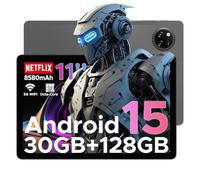 DOOGEE Tab A9 Pro+ Tablette Android 15, Tablette 11 Pouces, 30GB RAM+128GB ROM/TF 2TB, Batterie 8580mAh, Octa-Core T7200 90Hz,13MP Caméra, Tablette Tactile Widevine L1/5G WiFi/OTG/Face ID