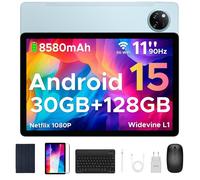 DOOGEE Tab A9 Pro+ Tablette Android 15,Tablette 11 Pouces/90Hz, Batterie 8580mAh, 30GB + 256GB/TF 2TB,Unisoc T7200 Tablette avec Clavier, Tablette Tactile Netflix/Widevine L1/5G WiFi/13 MP/OTG/Face ID