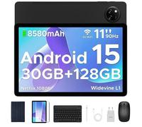 DOOGEE Tab A9 Pro+ Tablette Android 15,Tablette 11 Pouces/90Hz, Batterie 8580mAh, 30GB + 128GB/TF 2TB,Unisoc T7200 Tablette avec Clavier, Tablette Tactile/Widevine L1/5G WiFi/13 MP/OTG/Face ID