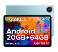 DOOGEE TAB A9 Tablette Tactile - Android 16 Gemini AI, Écran 10.1"" IPS HD, 20GB+64GB, 6580mAh, Unisoc T310，5G，WiFi - Bleu