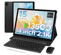 DOOGEE Tab E3 Max tablette Android 15 Gemini AI Quad haut-parleurs 14 ''2.1K affichage 32GB(8 + 24) RAM 256GB ROM 13500mAh batterie Pad Tablette Blue Only