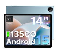 DOOGEE Tab E3 Max Tablette Android 15, Tablette 14 Pouces 13500mAh Batterie, MTK G99 Octa-Core, 32GB+256GB/TF 2TB, Tablette Tactile 2.1K (2160 * 1440) Écran, 16MP+8MP/4G LTE/5G WLAN/GPS/GMS, Bleu