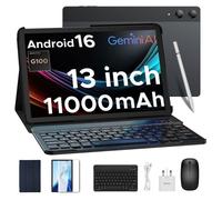 DOOGEE Tab E3 Pro Android 16 Tablette avec Clavier 13 pouces,32Go+256Go,11000mAh,Dual SIM WIFI Tablette Tactile- Gris