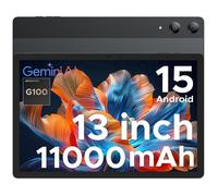 DOOGEE Tab E3 Pro Tablette Android 15, Tablette 13 Pouces, Écran FHD+ 90Hz, Helio G100 Octa-Core, 32Go RAM (8+24Go Extended), 256Go ROM, 11000mAh Battery, Quad Speakers, Metal Body, Global Bands