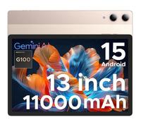 DOOGEE Tab E3 Pro Tablette Android 15, Tablette 13 Pouces, Écran FHD+ 90Hz, Helio G100 Octa-Core, 32Go RAM (8+24Go Extended), 256Go ROM, 11000mAh Battery, Quad Speakers, Metal Body, Global Bands