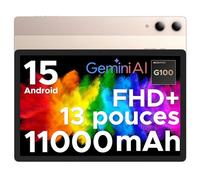 DOOGEE Tab E3 Pro Tablette Android 15, Tablette 13 Pouces, Écran FHD+ 90Hz, Helio G100 Octa-Core, 32Go RAM (8+24Go Extended), 256Go ROM, 11000mAh Battery, Quad Speakers, Metal Body, Global Bands