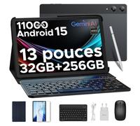 DOOGEE Tab E3 Pro Tablette Android 15, Tablette avec Clavier, Écran FHD+ 90Hz, Helio G100 Octa-Core, 32Go RAM (8+24Go Extended), 256Go ROM, 11000mAh Battery, Quad Speakers, Metal Body, Global Bands