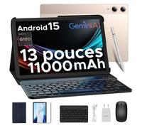 DOOGEE Tab E3 Pro Tablette Android 15, Tablette avec Clavier, Écran FHD+ 90Hz, Helio G100 Octa-Core, 32Go RAM (8+24Go Extended), 256Go ROM, 11000mAh Battery, Quad Speakers, Metal Body, Global Bands