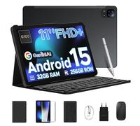 DOOGEE Tab E3 tablette 11 "écran Android 15 Gemini AI 7.5mm Ultra-mince 32GB (8 + 24) 256GB double haut-parleurs 8800mAh batterie Smart Pad Blue Tablet Only