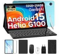 DOOGEE Tab E3+ Tablette Android 15, Tablette avec Clavier，FHD+ 90HZ,8800mAh， Tablette 12 Pouces,32Go + 256Go,Helio G100 Octa-Core,Stylo/Slot Carte SIM/7,5 mm/Souris/Boîtier/Quatre Haut-Parleurs，Bleu