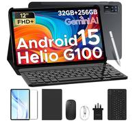 DOOGEE Tab E3+ Tablette 12 Pouces, Tablette avec Clavier,2.4K+ 90HZ,8800mAh,32Go + 256Go,Helio G100 Octa-Core,Tablette Android,Stylo/Slot Carte SIM/7,5 mm/Souris/Boîtier/Quatre Haut-Parleurs