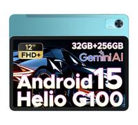DOOGEE Tab E3+ Tablette Android 15, 12 po FHD+ avec emplacement pour carte SIM, Tablette de jeu IA octa-cœur Helio G100, 90 Hz, 32 Go + 256 Go / 2 To, 8800 mAh, Ultra-fine 7,5 mm, Quatre haut-parleurs