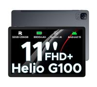 DOOGEE Tab E3 Tablette Android 15 IA, 32 Go + 256 Go/2 To, 11 pouces FHD+ et 90 Hz, Tablette de jeu IA Gemini Helio G100, Batterie 8800 mAh, Boîtier métallique ultra-fin 7,5 mm, Double emplacement SIM