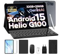 DOOGEE Tab E3+ Tablette Android 15, Tablette avec Clavier，FHD+ 90HZ,8800mAh，Tablette 12 Pouces,32Go + 256Go,Helio G100 Octa-Core,Stylo/Slot Carte SIM/7,5 mm/Souris/Boîtier/Quatre Haut-Parleurs，Gris