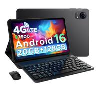DOOGEE Tab G5 Tablette Tactile Android 16 tablette avec clavier,10,1"" IPS 120Hz - 20Go+128Go,4g carte sim - Noir