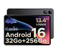 DOOGEE Tab G6 Max Tablette Tactile 13.4"",Android 16,11000mAh,Unisoc T7280,FHD+ 90Hz,32GB(6GB+26GB)+256GB - Noir