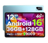 DOOGEE Tab G6 Pro Android 16 Tablette 12 Pouces 90Hz 2.4K 90Hz 2.4K 36Go RAM+128Go ROM Helio G100 Octa-Core Gemini AI Tablette avec Carte Sim, 13MP+8MP, 4G LTE 5G WiFi/9000mAh/OTG/Double Haut-Parleur