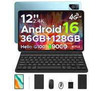 DOOGEE Tab G6 Pro Tablette Tactile 2.4K Android 16 12"" Tablette avec Clavier 36GO+128Go,9000mAh,Déverrouillage Facial - Bleu