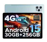 DOOGEE TAB G6 Tablette Android 15 -11 pouces, T7250 Octa-Core, 30 Go + 256 Go / 2 To, emplacement carte SIM, batterie 8 000 mAh, 2 haut-parleurs, 4G LTE, Wi-Fi 5G, GPS, Face ID, Widevine L1, Bluetooth