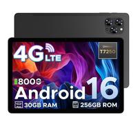 DOOGEE TAB G6 Tablette Tactile - Android 16, Écran 11"" IPS 90Hz, 30GB+256GB (2TB), 8000mAh, Unisoc T7250, 4G LTE - Noir