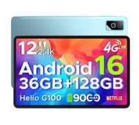 DOOGEE TabG6 Pro Tablette Tactile 12 Pouces 90Hz 2.4K - 36Go RAM+128Go ROM - Double Haut-Parleurs,4G LTE 5G WiFi/9000mAh - Bleu