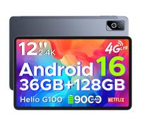 DOOGEE TabG6 Pro Tablette Tactile 12 Pouces 90Hz 2.4K - 36Go RAM+128Go ROM - Double Haut-Parleurs,4G LTE 5G WiFi/9000mAh - GRIS