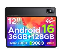 DOOGEE TabG6 Pro Tablette Tactile 12 Pouces 90Hz 2.4K - 36Go RAM+128Go ROM - Double Haut-Parleurs,4G LTE 5G WiFi/9000mAh - Noir