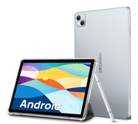 DOOGEE Tablette Tactile 10.1 Pouces, T10 Android 12 Octa-Core 15Go+128Go(TF 1TB), 8300mAh TÜV Certificat, 13MP+8MP Caméra, Dual 4G LTE/SIM Tablette PC,2 Haut-Parleurs/GPS/Type C - Argenté