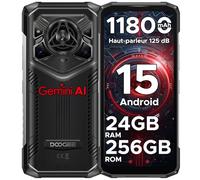 DOOGEE Téléphone Portable Incassable BLADE20PRO Android 15 11800mAh, Smartphone Incassable, 24Go(8+16)+256Go, 6,6 Pouces 50MP UNISOC T7200 Octa-Core, GPS/NFC/OTG