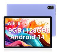 DOOGEE U10 Android 14 Tablette 9GB RAM+128GB ROM (1TB TF) WiFi 6 Tablette Tactile 10 Pouces 2024, Quad-Core 2.0 GHz, 5060mAh / 8MP+5MP / Widevine L1/ BT 5.0, Violet