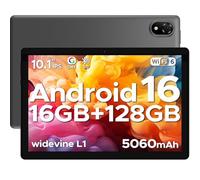 DOOGEE U10 Android 16 Tablette 10 Pouces avec Gemini AI, 16GB RAM+128GB ROM(2TB TF), Octa-Core Tablette Tactile, 5060mAh, 8MP+5MP, WiFi-6/Widevine L1/BT 5.0, Gris