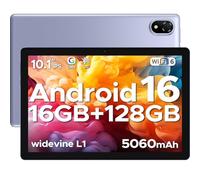 DOOGEE U10 Android 16 Tablette 10 Pouces avec Gemini AI, 16GB RAM+128GB ROM(2TB TF), Octa-Core Tablette Tactile, 5060mAh, WiFi-6/Widevine L1/BT 5.0 /8MP+5MP, Violet