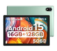 DOOGEE U10 Tablette Android 15 [2025], 16GB RAM + 128GB ROM(2TB TF) Tablette 10 Pouces, 2.0 GHz, WiFi-6 / BT 5.0 / 5060mAh / 8MP+5MP Tablette Tactile, Vert