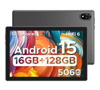 DOOGEE U10 Tablette Android 15 [2025], 16GB RAM + 128GB ROM(2TB TF) Tablette 10 Pouces, 2.0 GHz, WiFi-6 / BT 5.0 / 5060mAh / 8MP+5MP Tablette Tactile, Gris